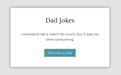 JS WP Plugin #11 – Dad Joke Generator